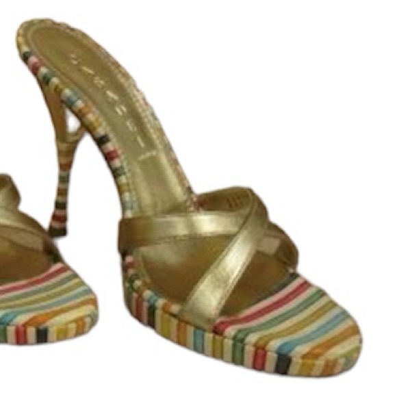 NEW Casadei Striped Mule Size 7.5 Box Included - Picture 6 of 12